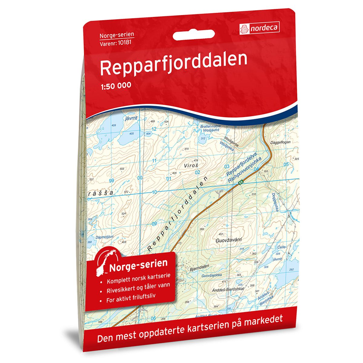 Repparfjorden - Veikart