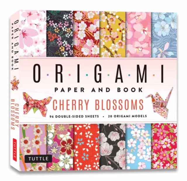 Cherry Blossoms Origami Paper and Book - 20 Easy Models with 96 High Quality Folding Sheets (Double-Sided)