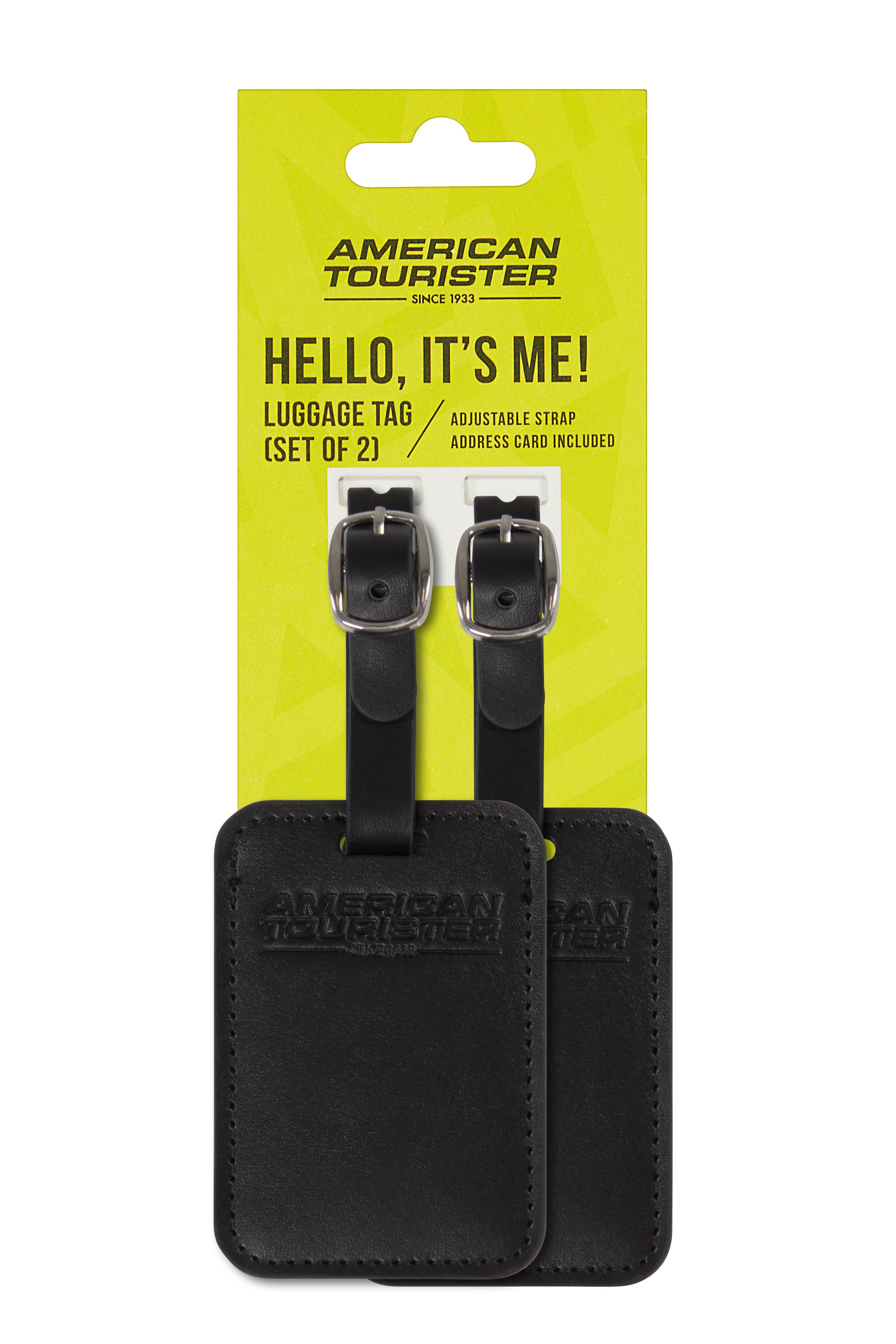 Bagasjemerke 2pk Black