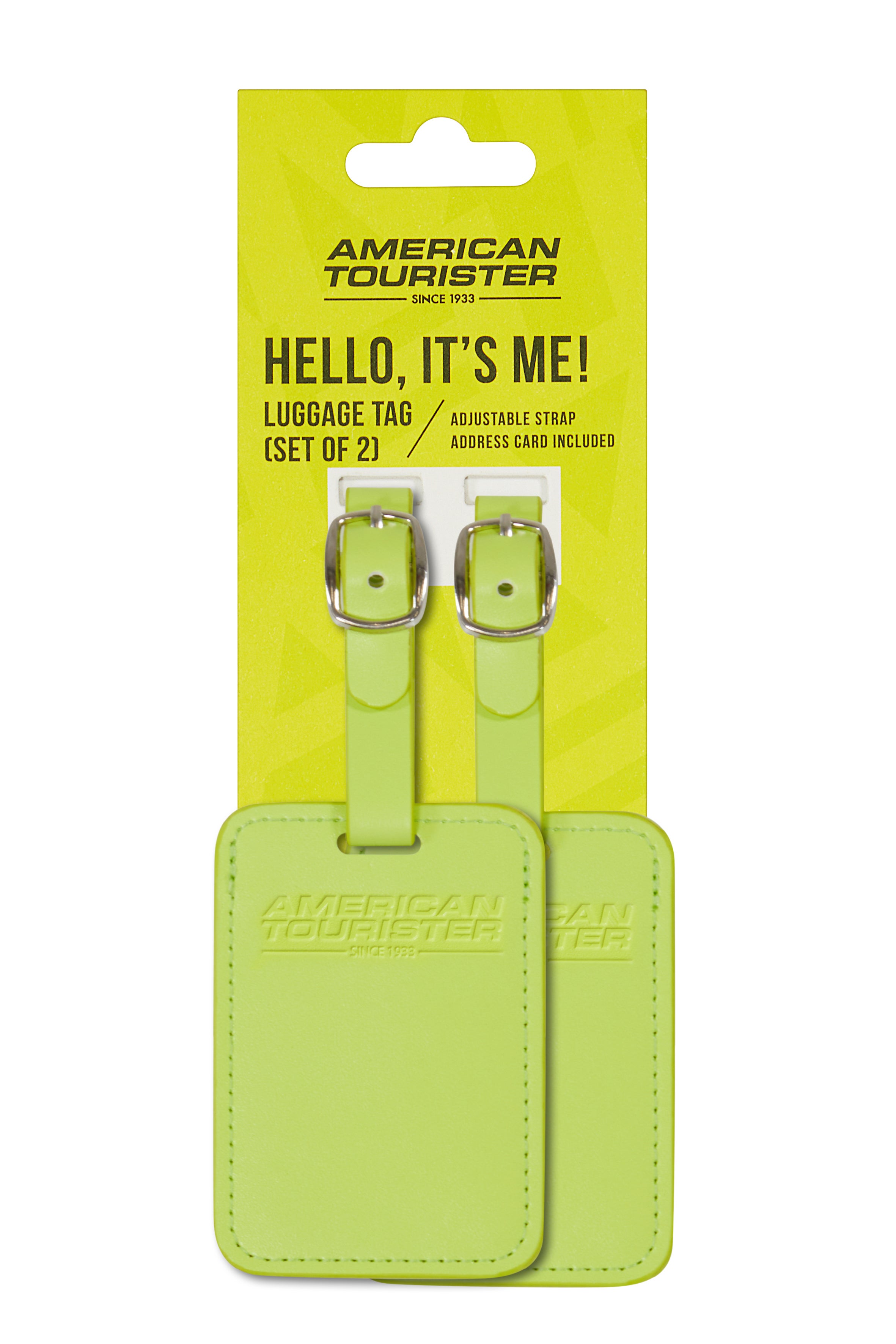 Bagasjemerke 2pk Light Lime