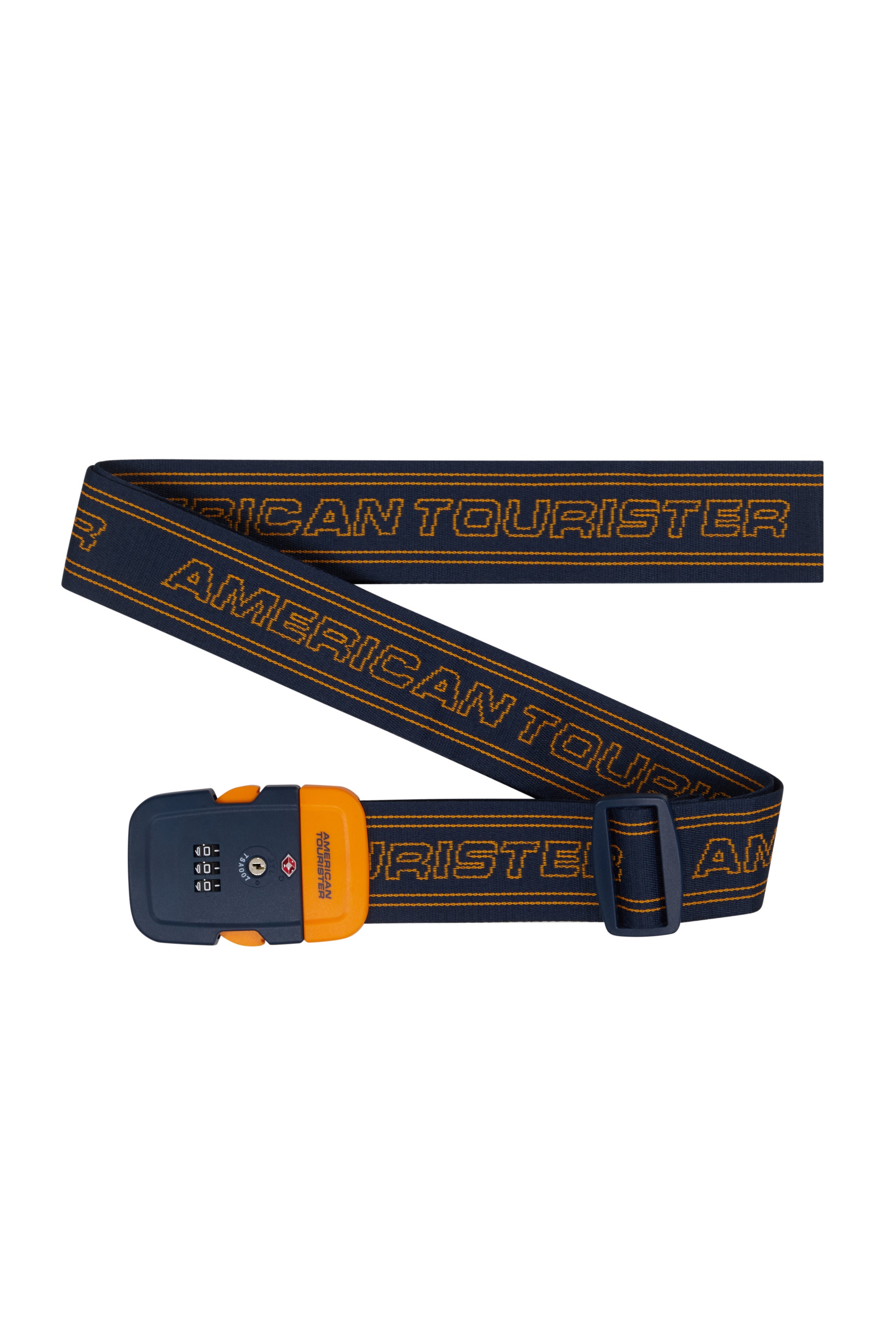Koffertrem TSA Navy/Orange
