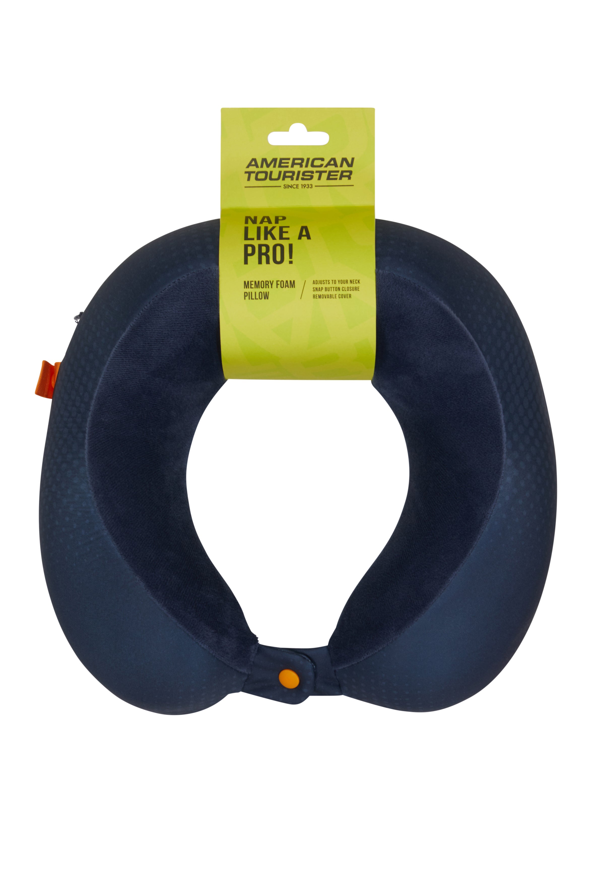 Reisepute Memoryfoam Navy/Orange