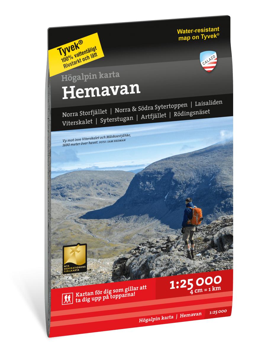 Högalpin karta: Hemavan