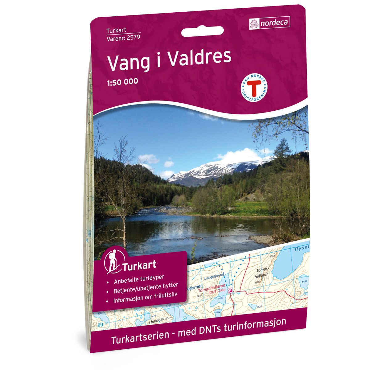 Vang I Valdres - Veikart