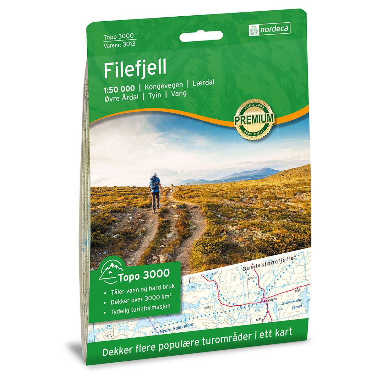 Filefjell 1:50 000 - Veikart