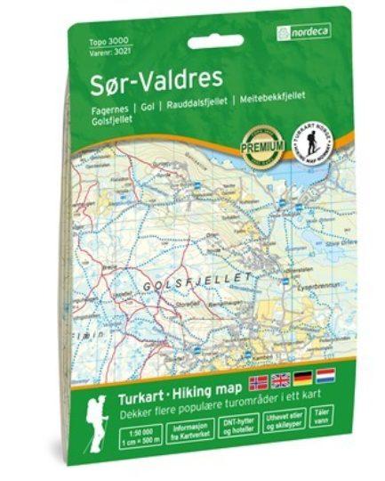 Sør-Valdres 1:50 000 - Veikart