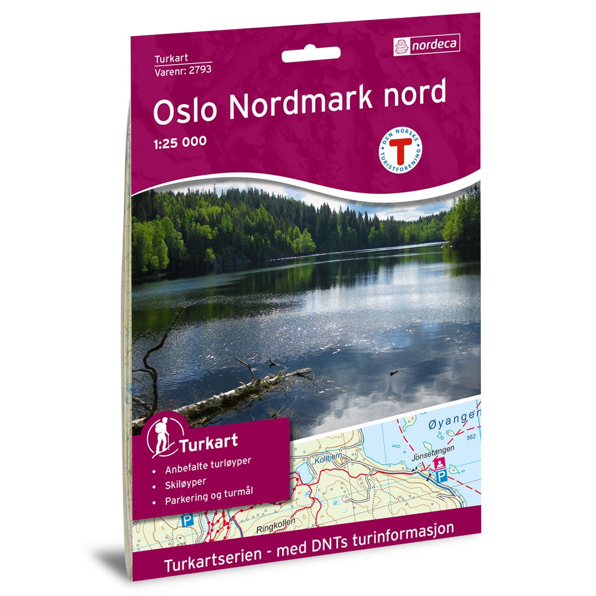 Oslo Nordmark Nord 1:25 000 - Veikart