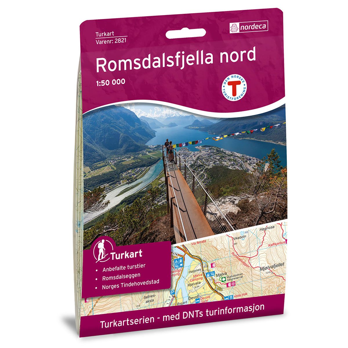 Romsdalsfjella Nord - Veikart