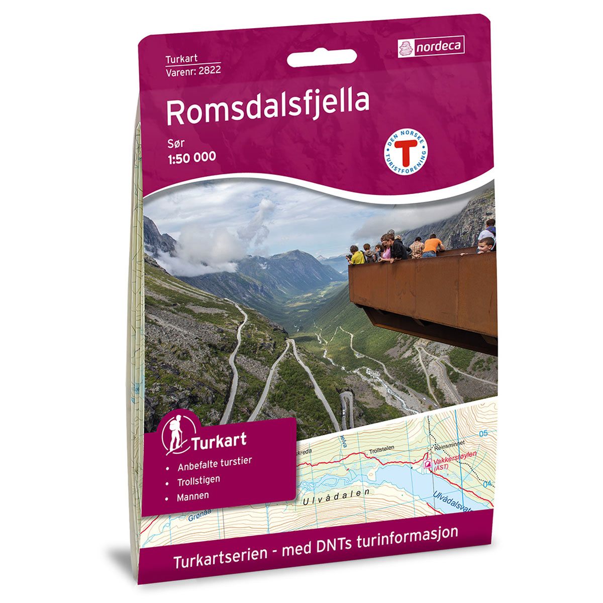 Romsdalsfjella Sør - Veikart