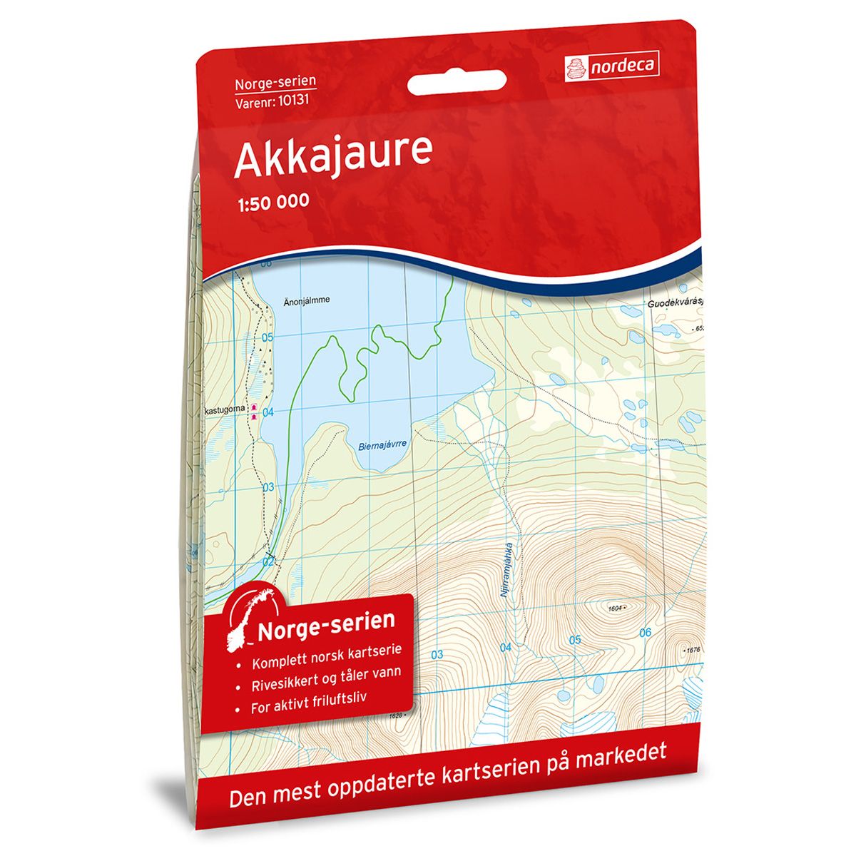 Akkajaure - Veikart