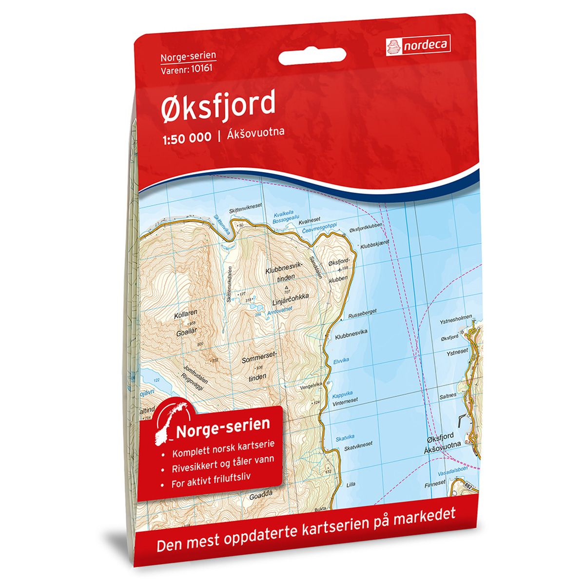Øksfjord - Veikart