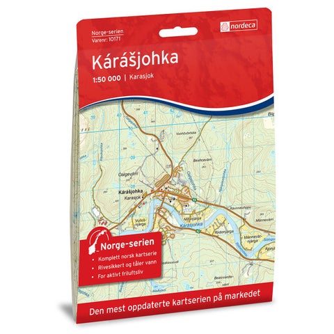 Karasjohka - Veikart