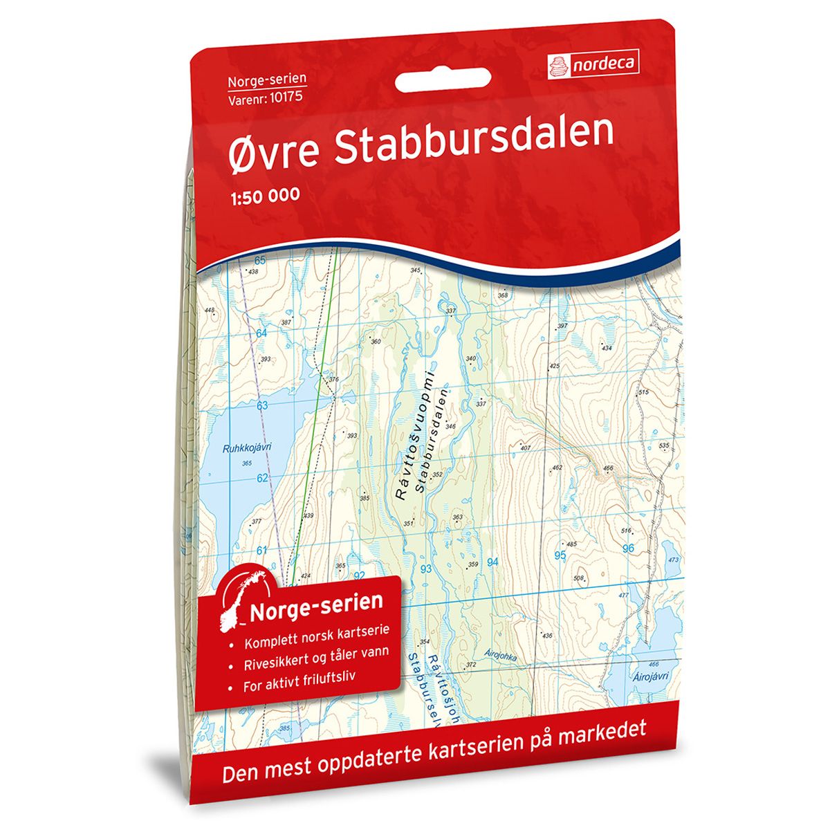 Øvre Stabbursdalen - Veikart