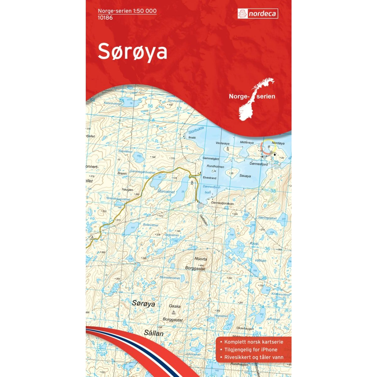 Sørøya - Veikart