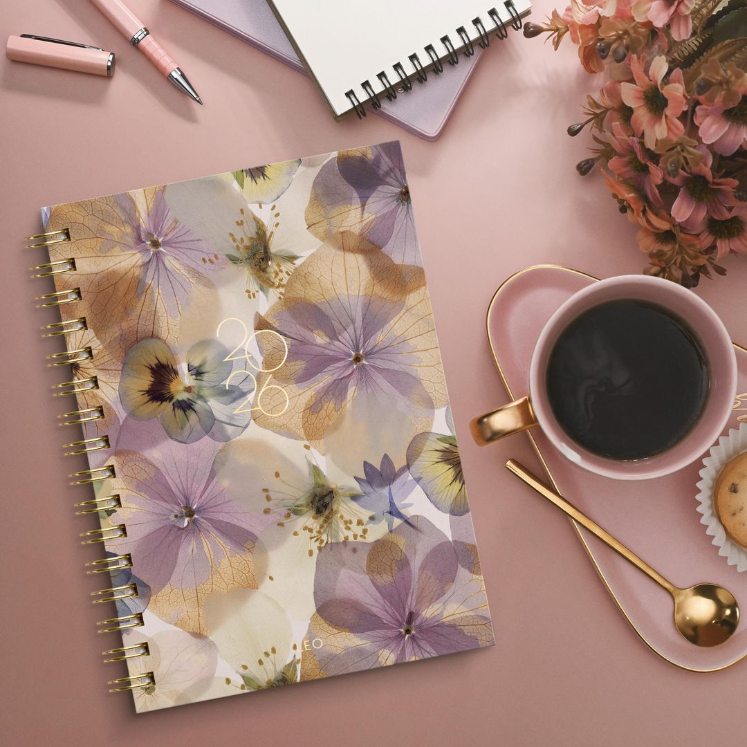Kalender Grieg Leo A5 spiral 2026 Fiol
