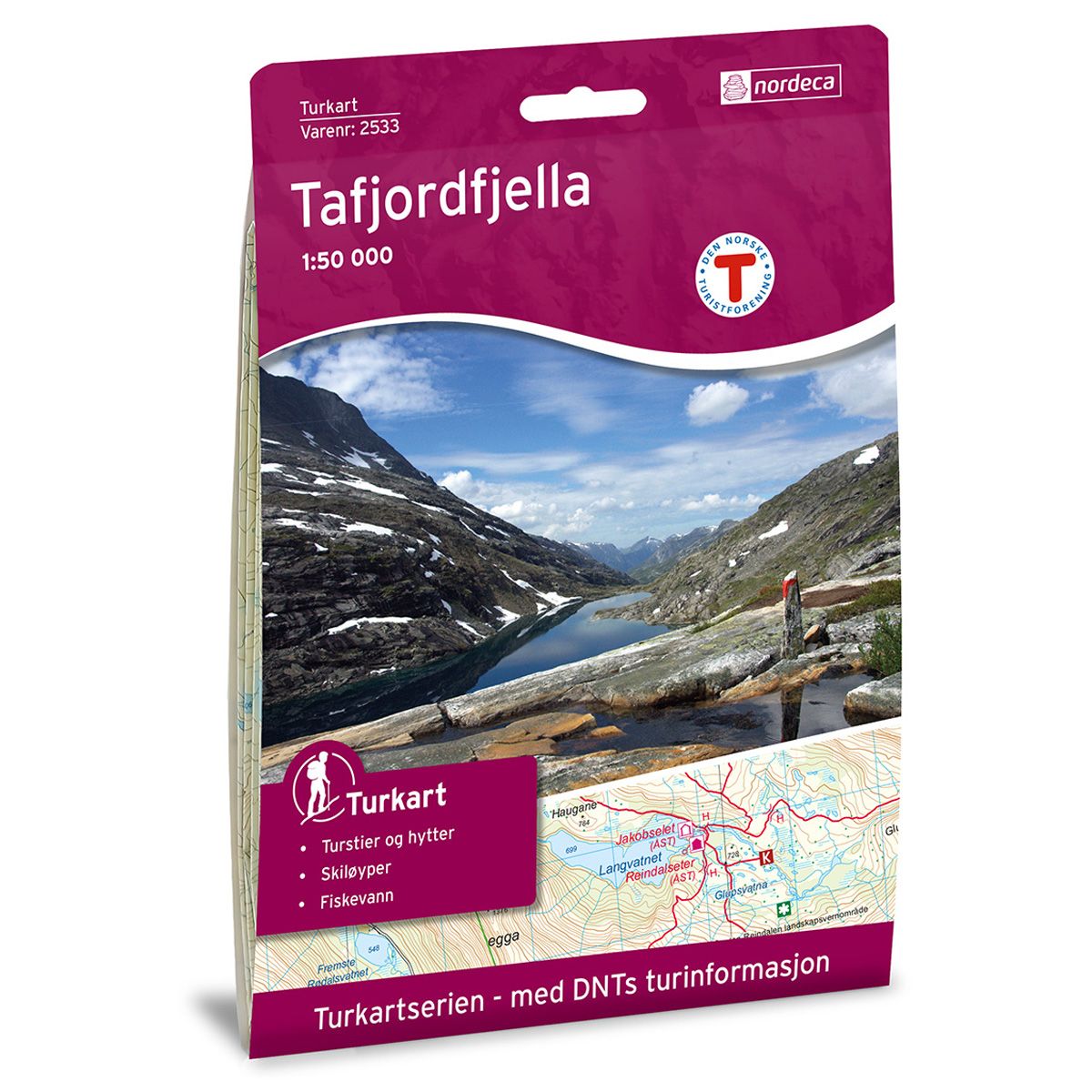 Tafjordfjella - Veikart