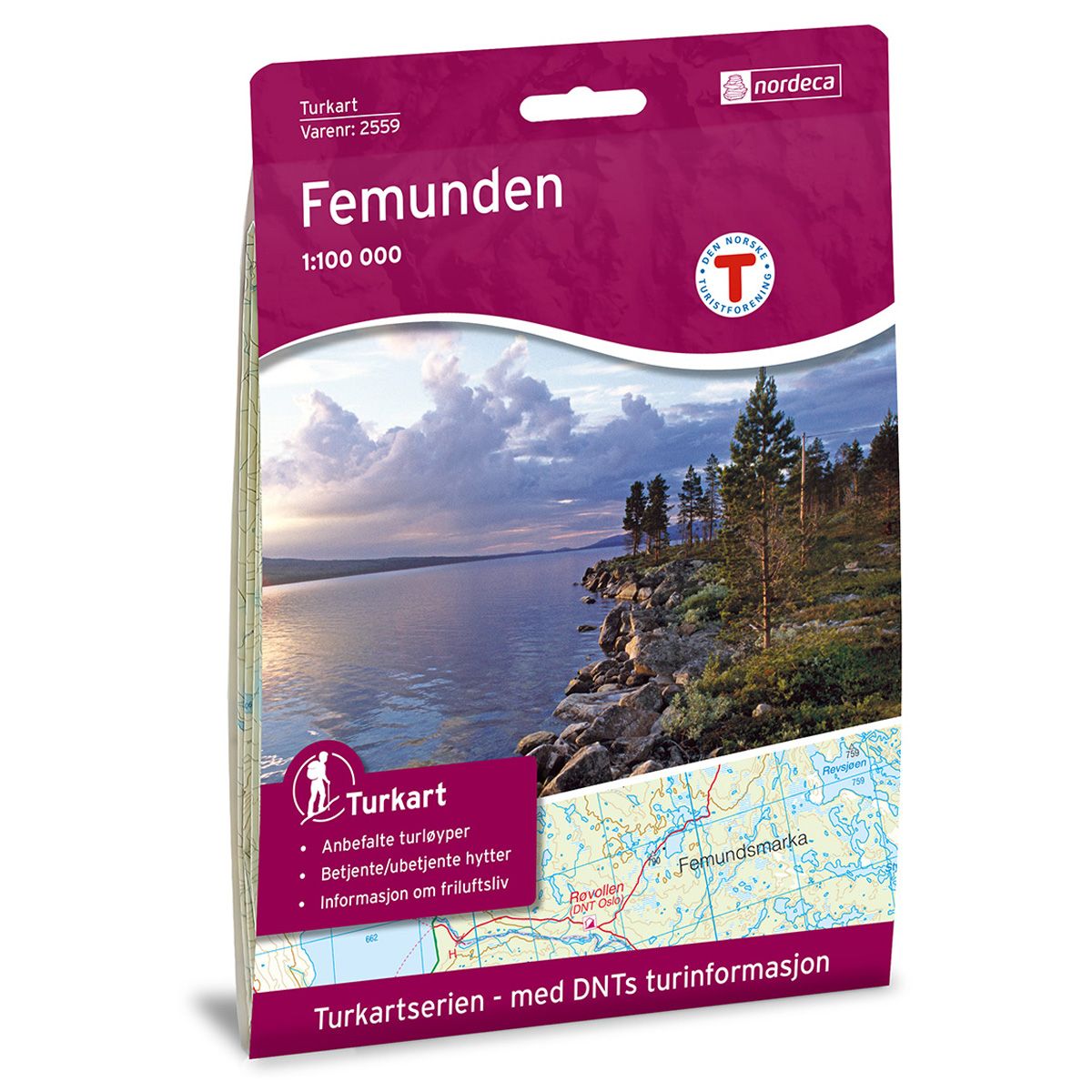 Femunden - Veikart