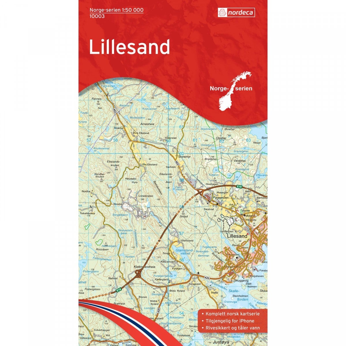 Lillesand - Veikart