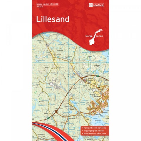 Lillesand - Veikart