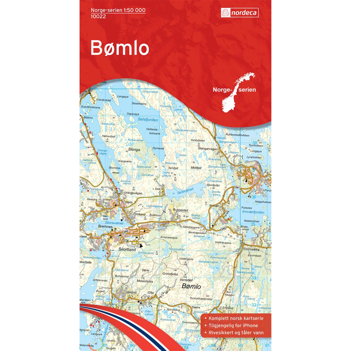 Bømlo - Veikart