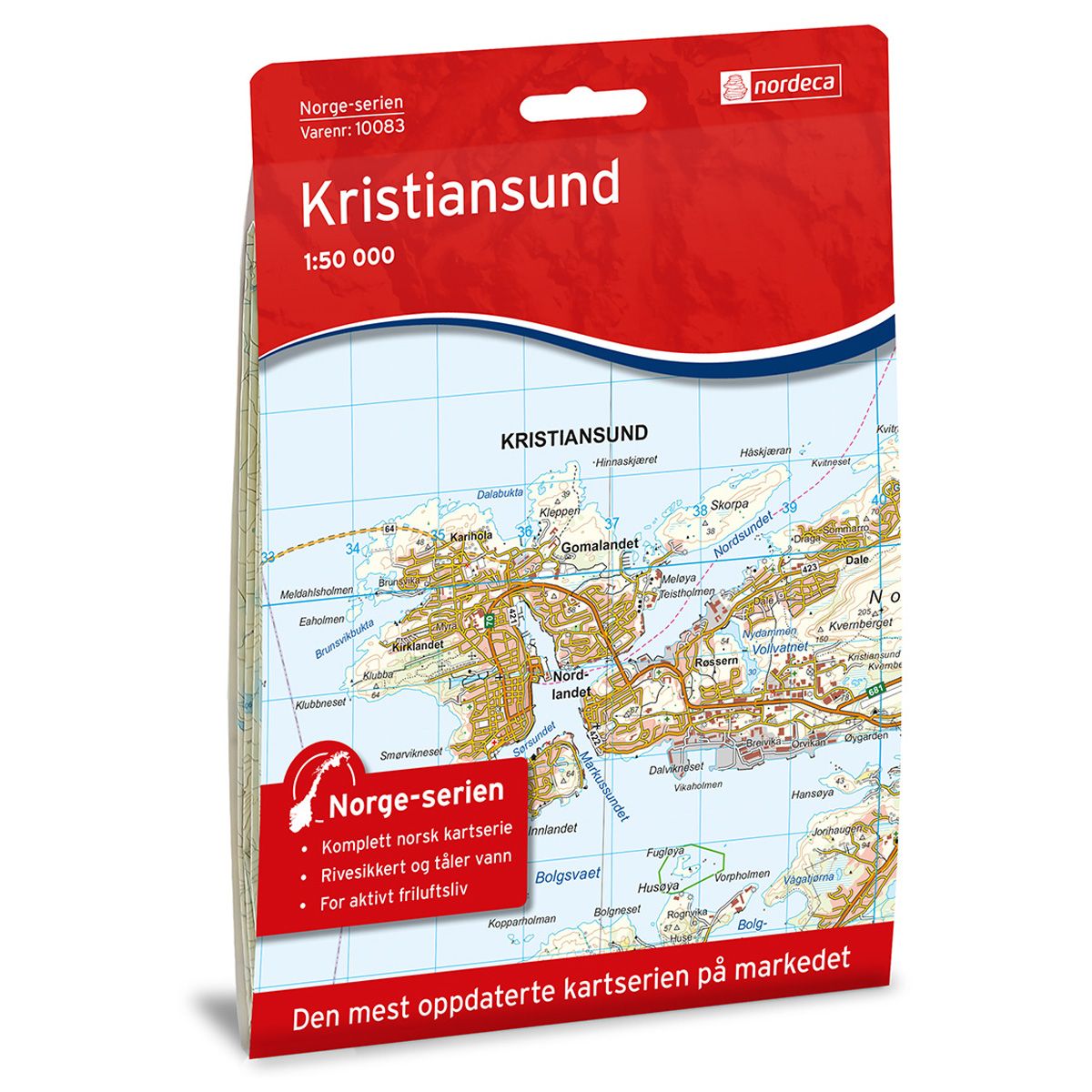 Kristiansund - Veikart