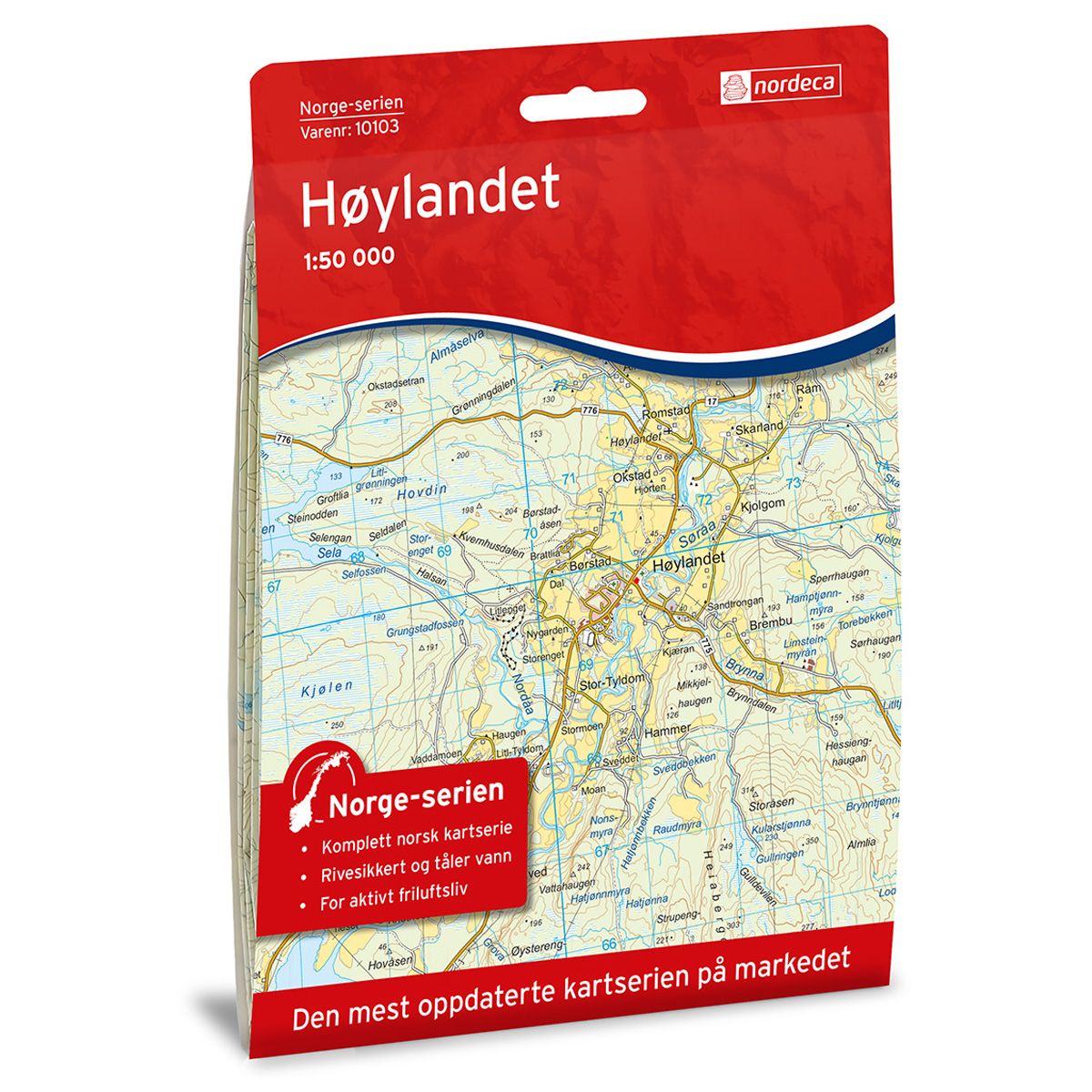 Høylandet - Veikart