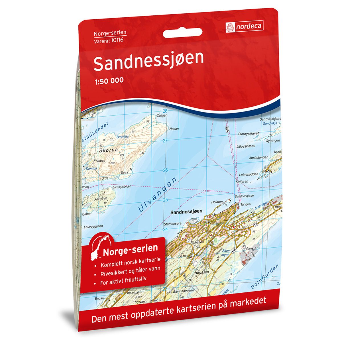 Sandnessjøen - Veikart
