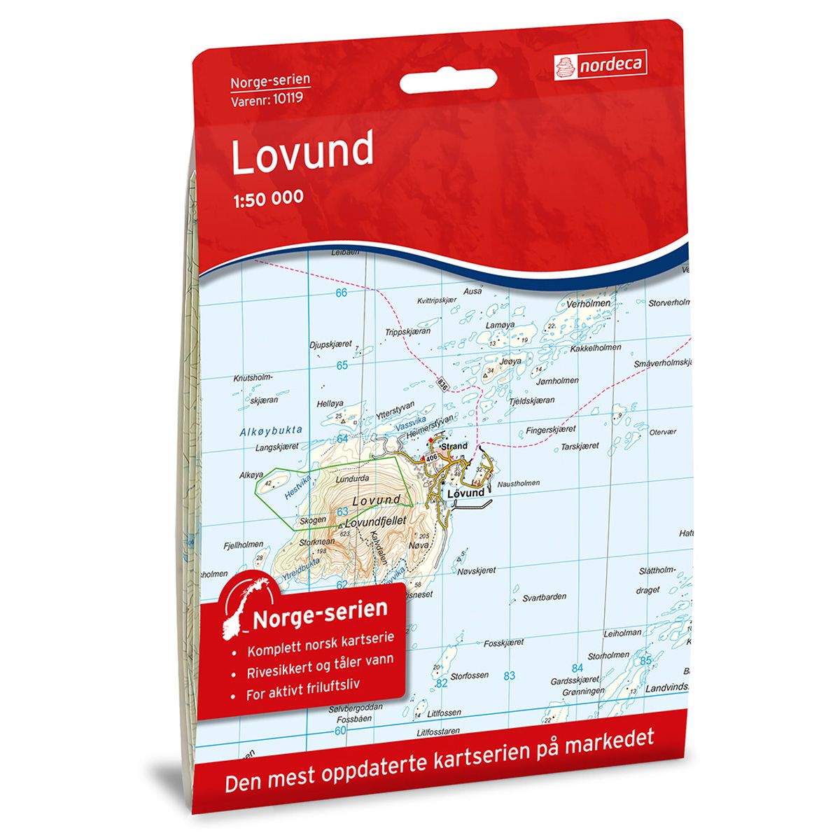 Lovund - Veikart