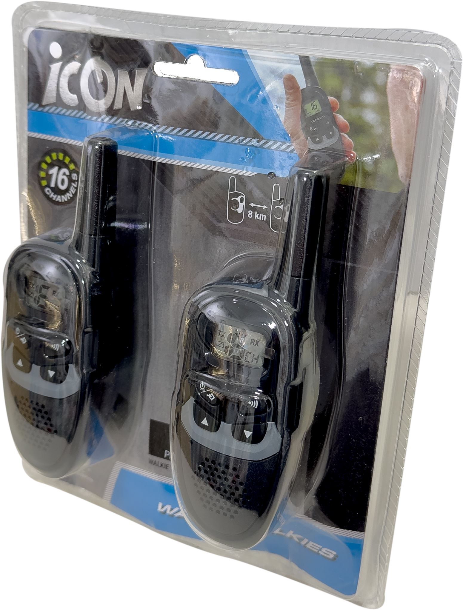 Icon Walkie Talkies Pmr 8 Km 16 Ch