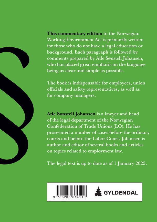 Act relating to working environment, working hours and employment protection, etc. (Working Environm