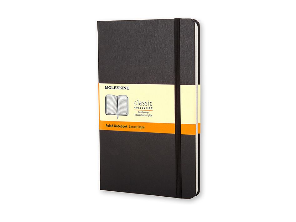 Moleskine Pocket Hardcover Ruled Notebook Black