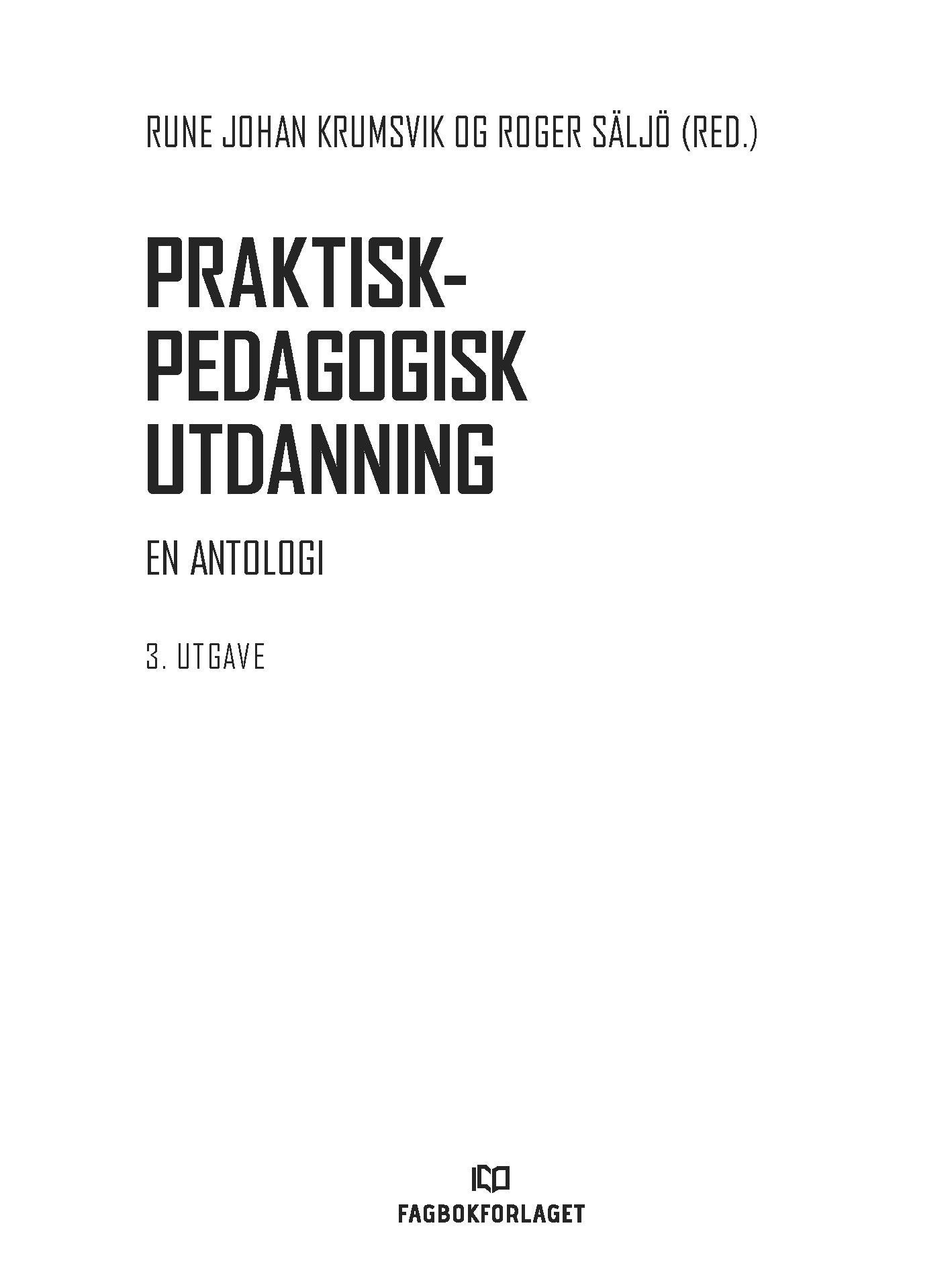 Praktisk-pedagogisk utdanning