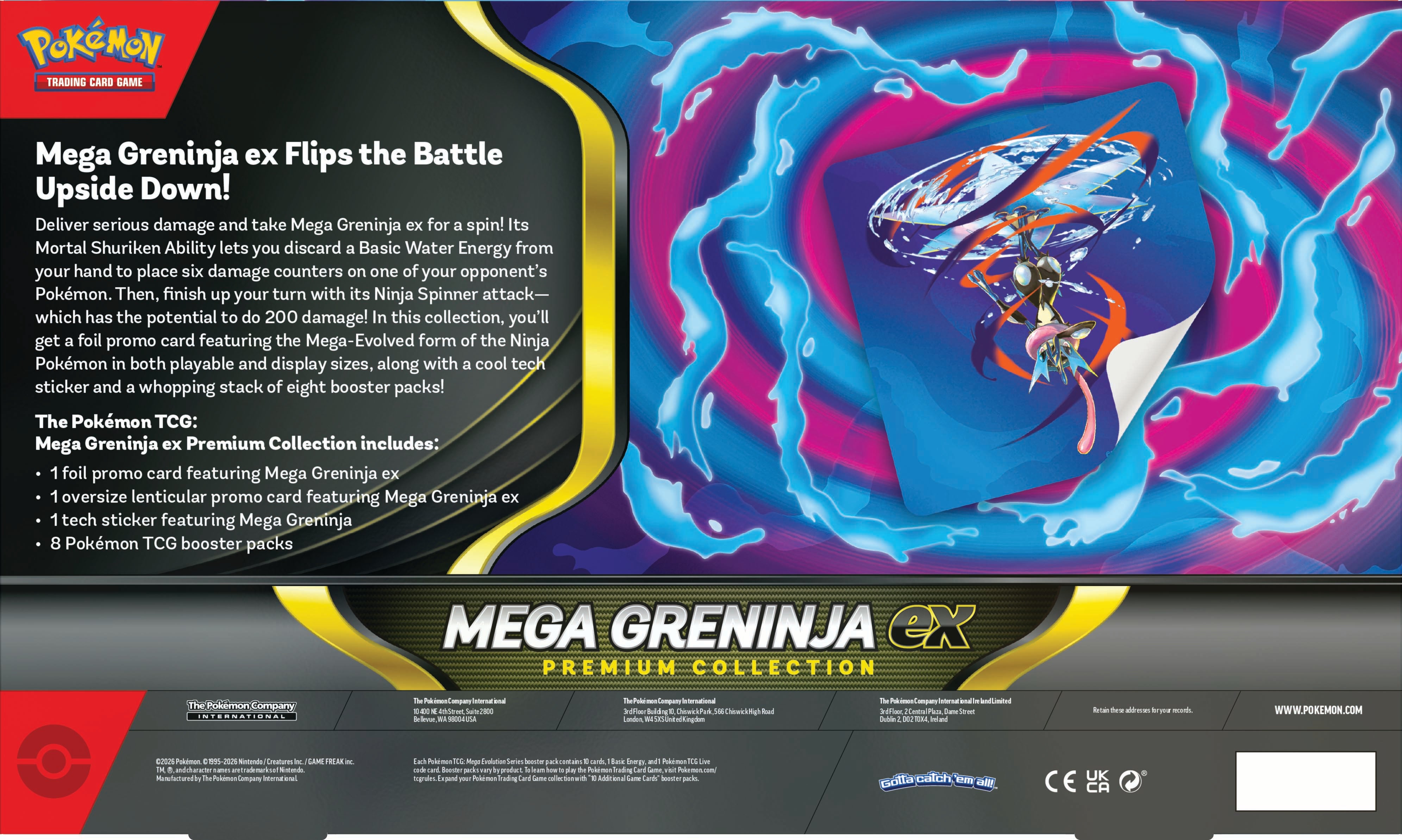 Pokemon Mega Greninja ex Premium Collection box