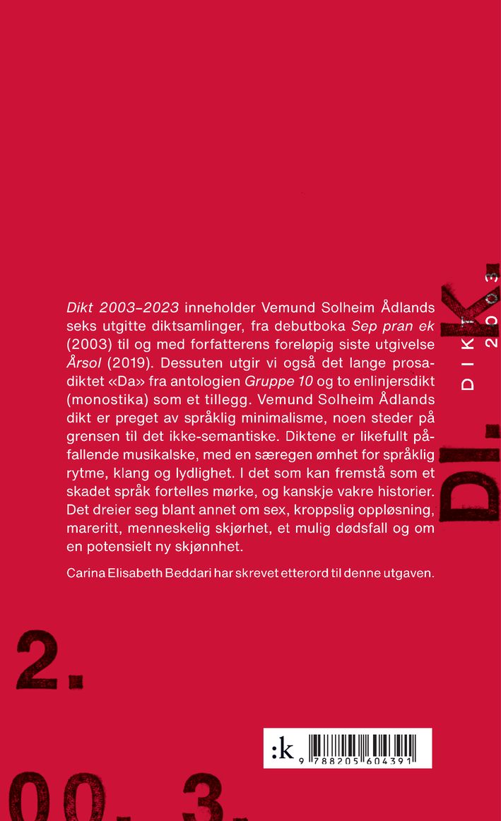 Dikt 2003-2023