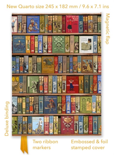 Bodleian Libraries: High Jinks Bookshelves (Foiled Quarto Journal) - Flame Tree Quarto Notebook