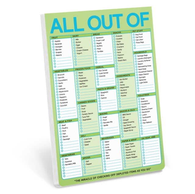 Knock Knock All Out Of Pad with Magnet (Pastel Edition)