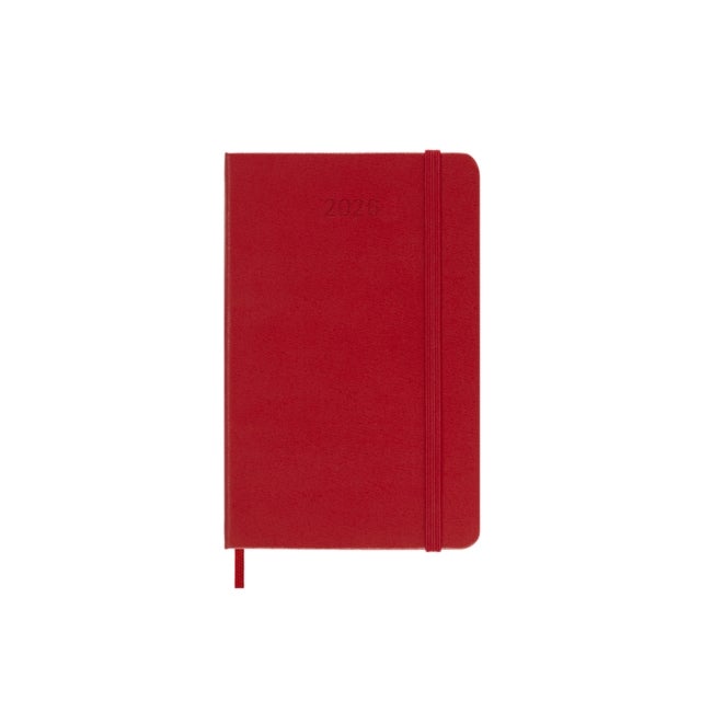 Kalender Moleskine 2026 Hard P Uke Notat Rød