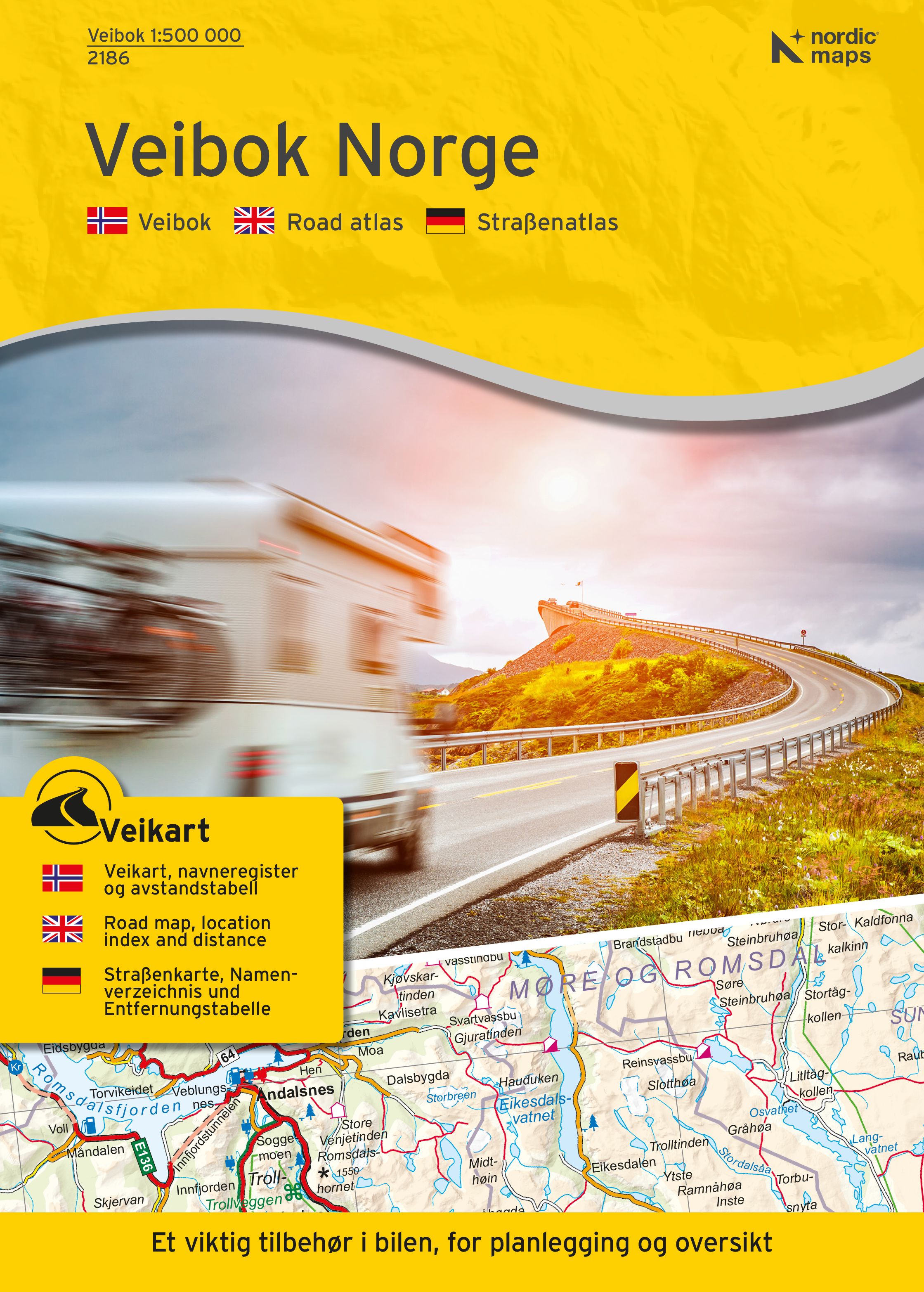 Veibok Norge 1:500 000 - Veikart