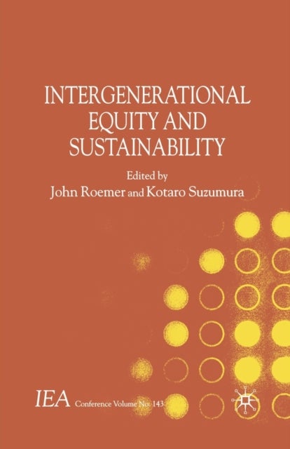 Intergenerational Equity and Sustainability