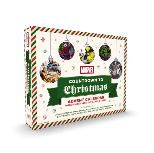 Marvel Countdown to Christmas - Advent Calendar with 25 Super-Hero Envelopes and   Cards