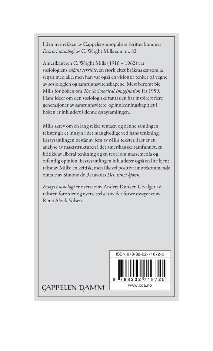 Essays i sosiologi