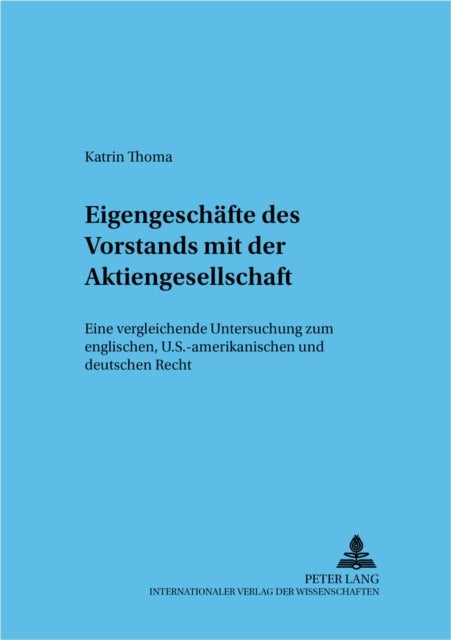 Eigengeschaefte Des Vorstands Mit Der Aktiengesellschaft