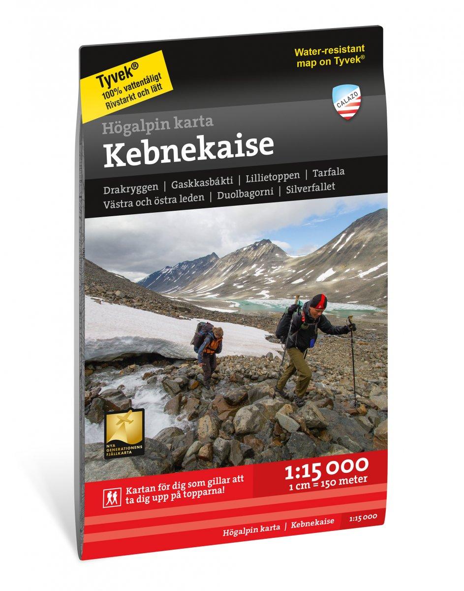 Högalpin karta: Kebnekaise