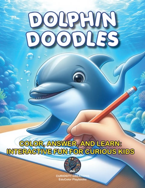 Dolphin Doodles - Color, Answer, and Learn: Interactive Fun for Curious Kids