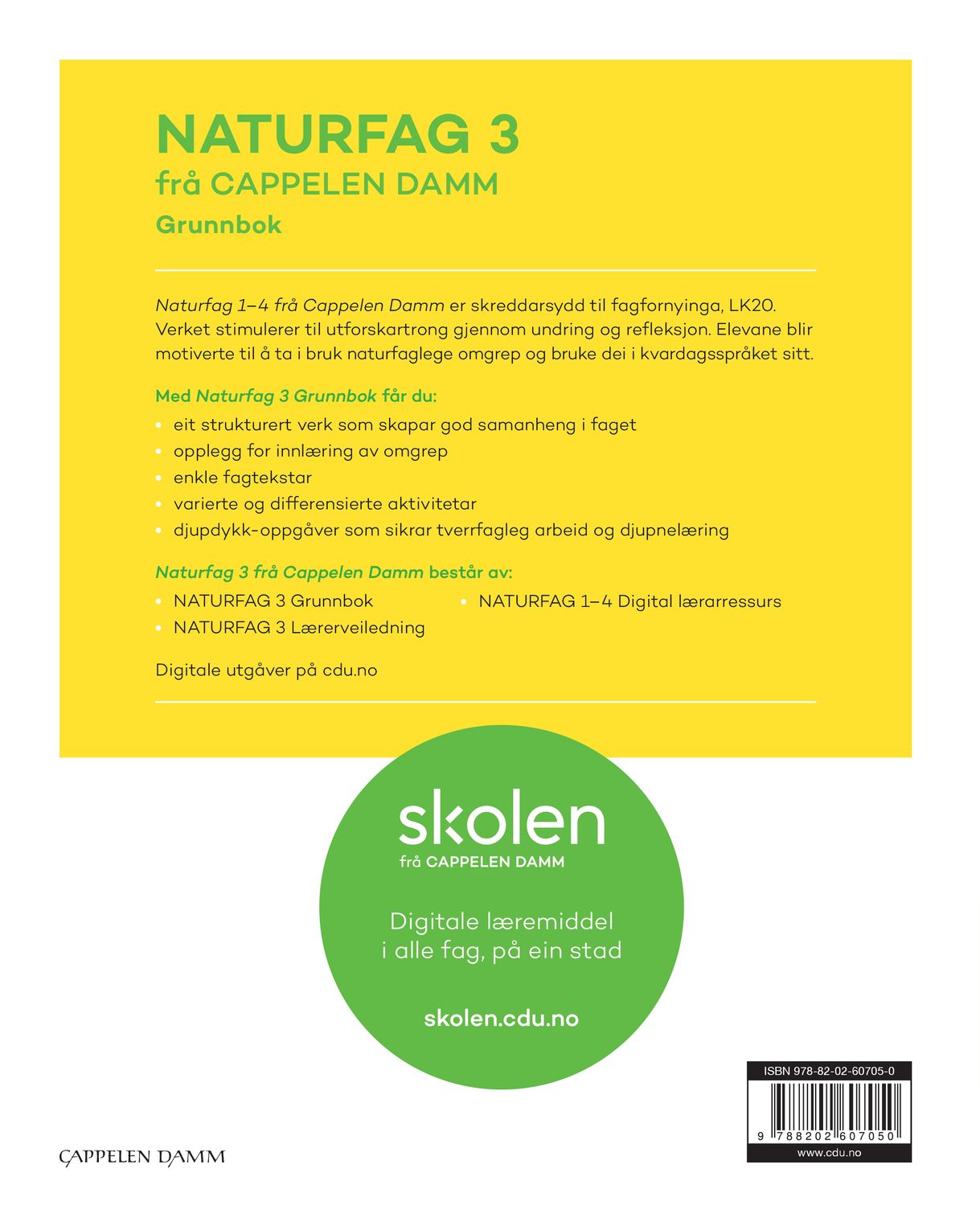 Naturfag 3 frå Cappelen Damm