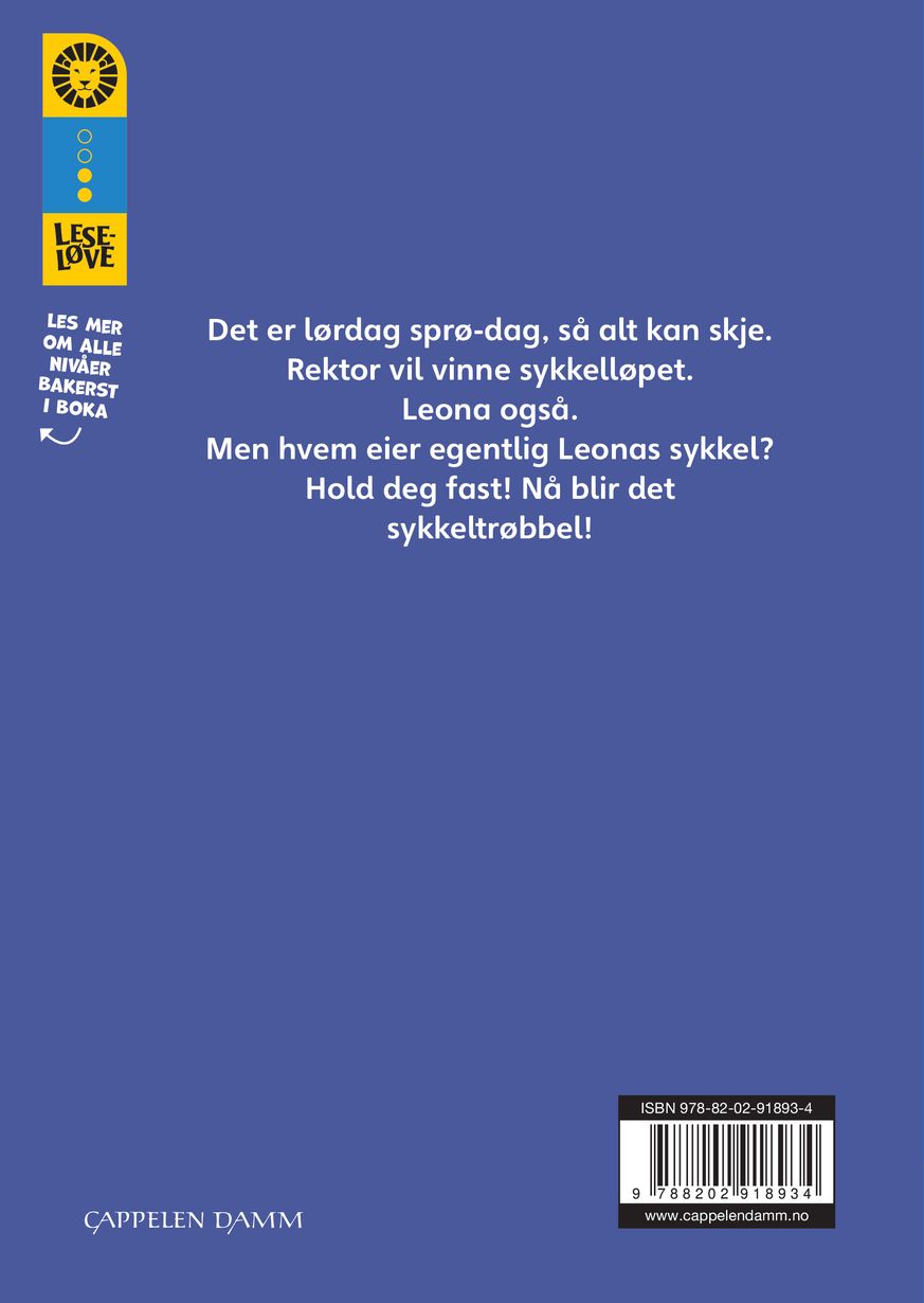 Leona i sykkeltrøbbel