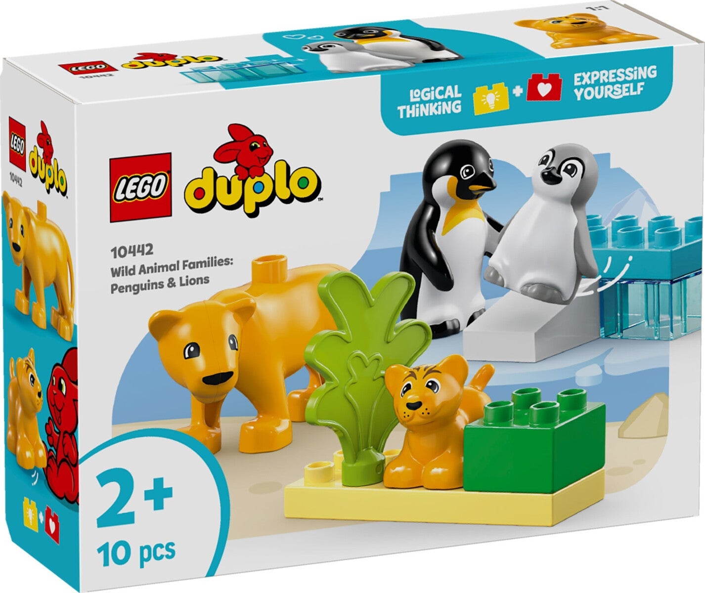 Lego Villdyrfamilier: Pingviner og løver 10442