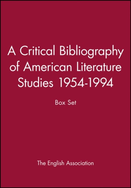Critical Bibliography of American Literature Studies 1954–1994 Box Set - Box Set