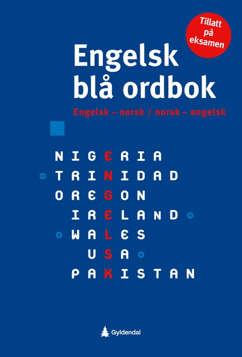 Engelsk blå ordbok - engelsk-norsk, norsk-engelsk