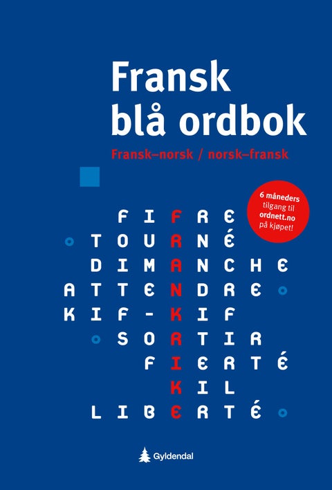 Fransk blå ordbok - fransk-norsk, norsk-fransk